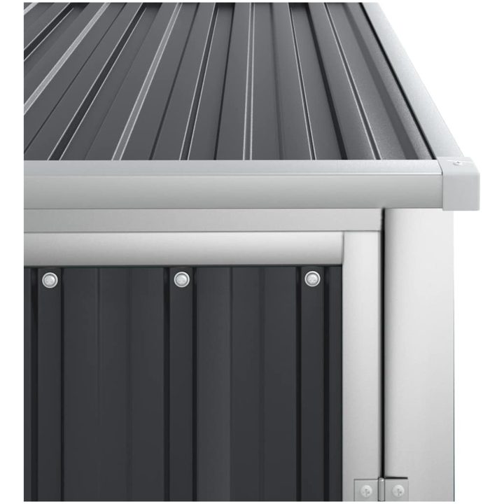 Trädgårdsskjul antracit galvaniserat stål vidaXL 88 x 89 x 161 cm – bild 6