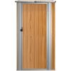 Trädgårdsskjul brun 118,5x97x209,5 cm galvaniserat stål vidaXL – miniatyr 4