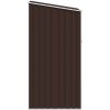 Trädgårdsskjul brun 87x98x159 cm galvaniserat stål vidaXL – miniatyr 5