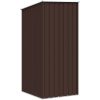 Trädgårdsskjul brun 87x98x159 cm galvaniserat stål vidaXL – miniatyr 6