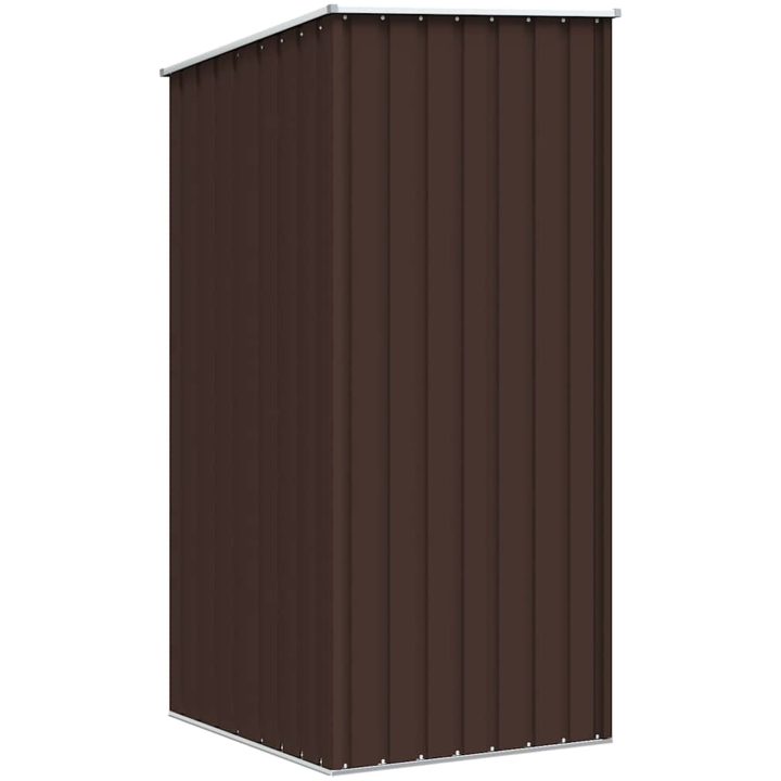 Trädgårdsskjul brun 87x98x159 cm galvaniserat stål vidaXL – bild 6