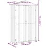 Trädgårdsskjul grå 116x45x175 cm galvaniserat stål vidaXL – miniatyr 9