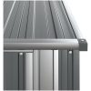 Trädgårdsskjul grå 118,5x97x209,5 cm galvaniserat stål vidaXL – miniatyr 7