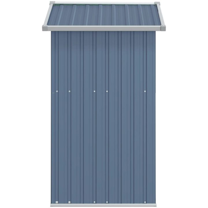 Trädgårdsskjul grå 126x97,5x177 cm galvaniserat stål vidaXL – bild 5