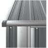 Trädgårdsskjul grå 180,5x97x209,5 cm galvaniserat stål vidaXL – miniatyr 6