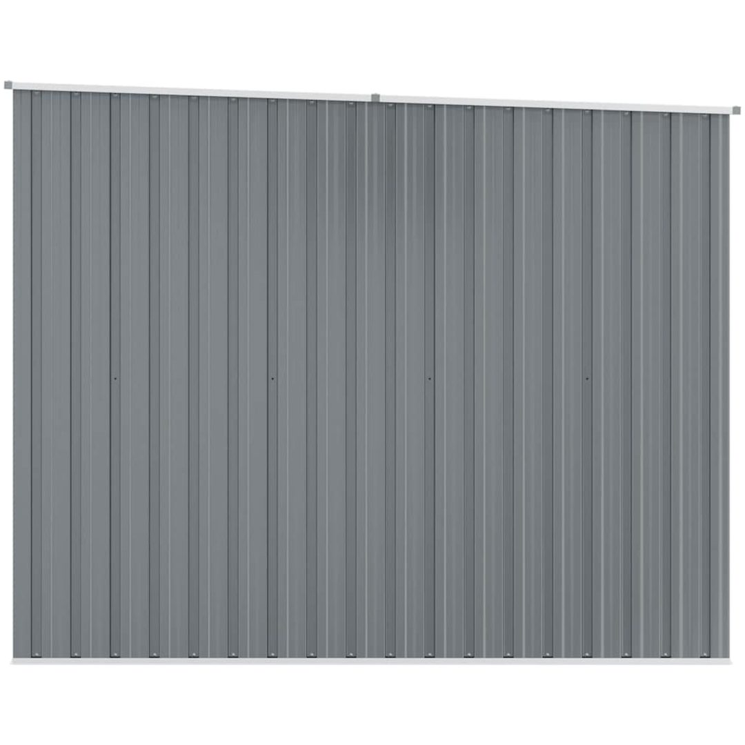 Trädgårdsskjul grå 195x198x159 cm galvaniserat stål vidaXL – bild 7