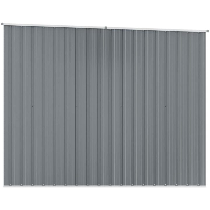 Trädgårdsskjul grå 195x198x159 cm galvaniserat stål vidaXL – bild 7