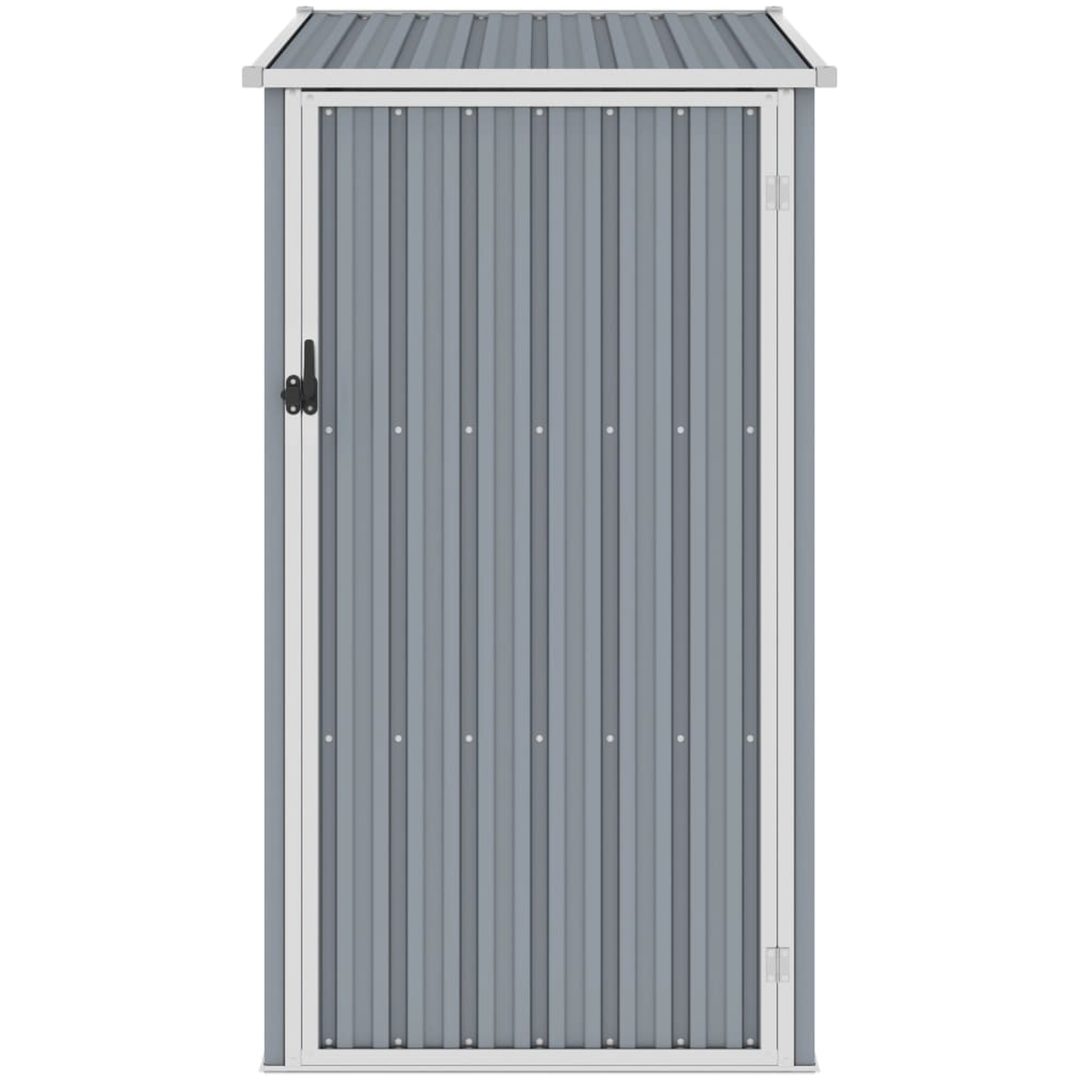 Trädgårdsskjul grå 87x98x159 cm galvaniserat stål vidaXL – bild 2