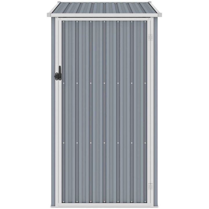 Trädgårdsskjul grå 87x98x159 cm galvaniserat stål vidaXL – bild 2
