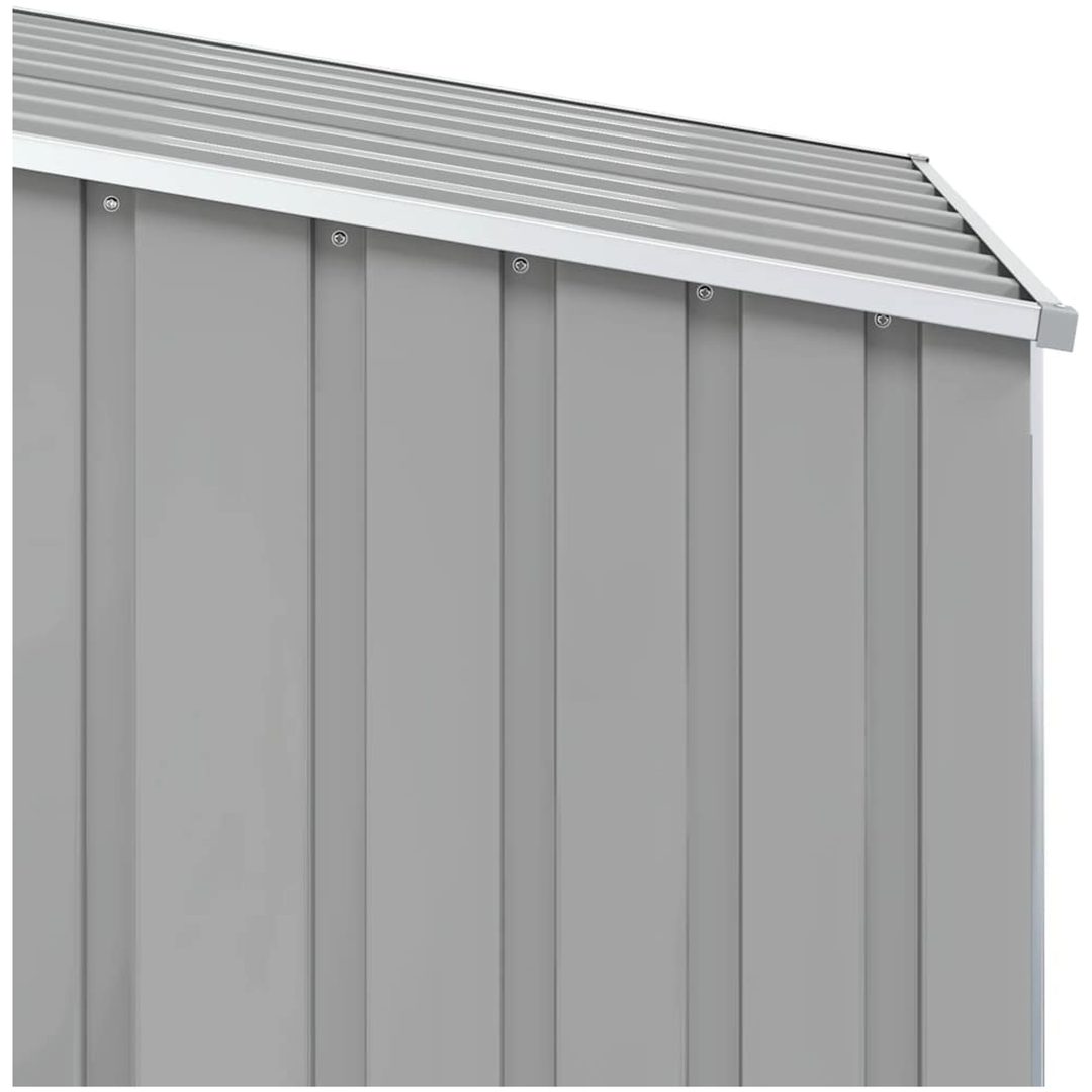 Trädgårdsskjul grå 87x98x159 cm galvaniserat stål vidaXL – bild 7