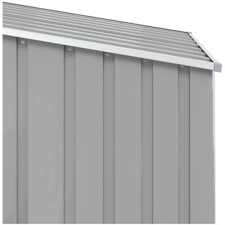 Trädgårdsskjul grå 87x98x159 cm galvaniserat stål vidaXL – bild 7