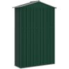 Trädgårdsskjul grön 116x45x175 cm galvaniserat stål vidaXL – miniatyr 8