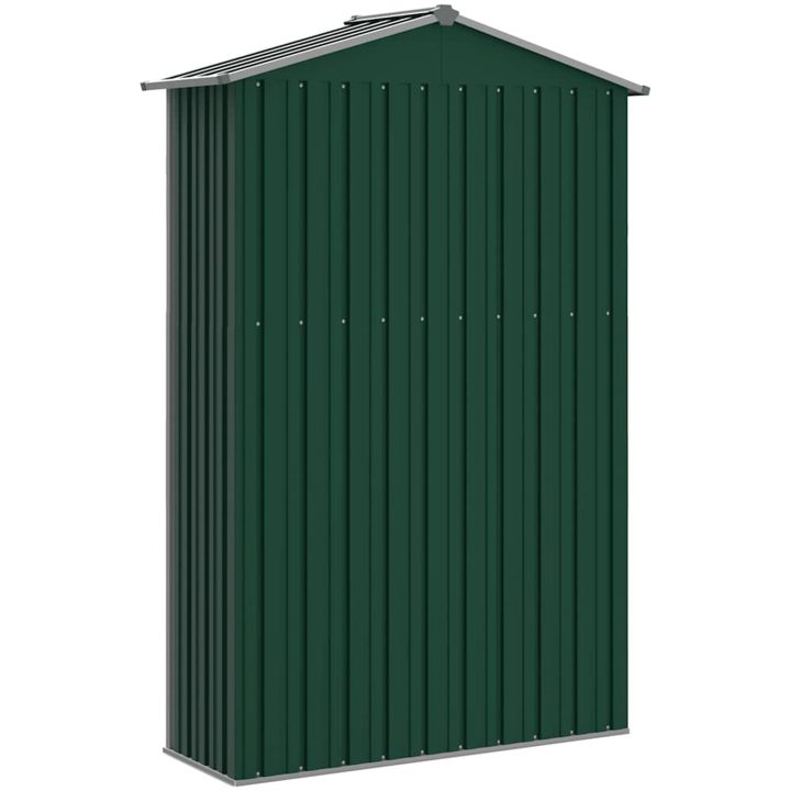Trädgårdsskjul grön 116x45x175 cm galvaniserat stål vidaXL – bild 8
