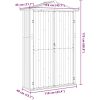 Trädgårdsskjul grön 116x45x175 cm galvaniserat stål vidaXL – miniatyr 9