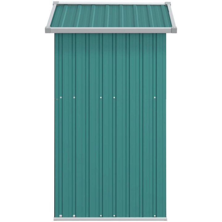 Trädgårdsskjul grön 126x97,5x177 cm galvaniserat stål vidaXL – bild 5