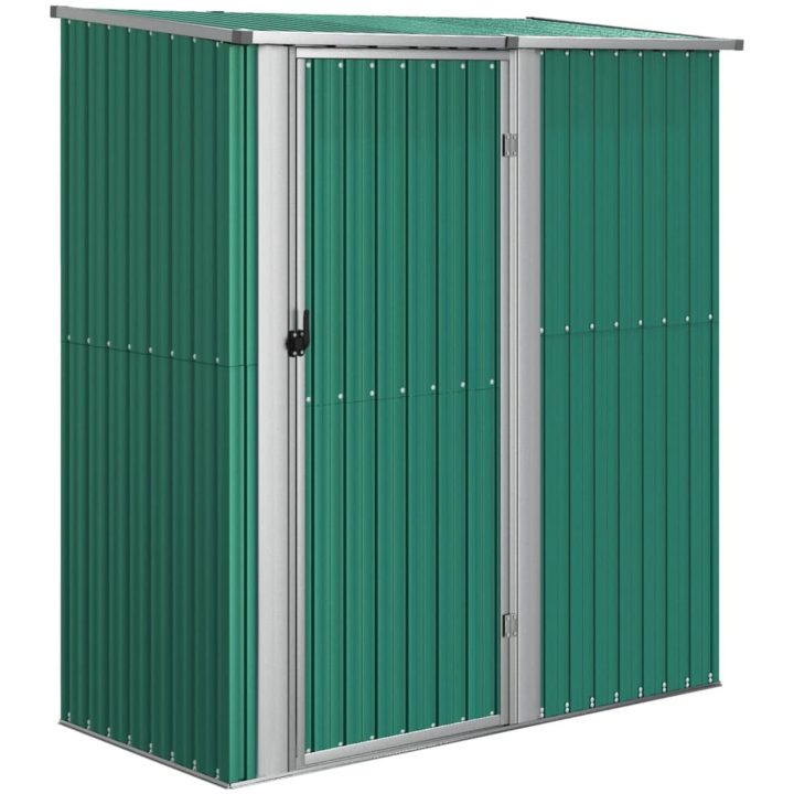 Trädgårdsskjul grön 180,5x97x209,5 cm galvaniserat stål vidaXL – bild 2