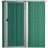 Trädgårdsskjul grön 180,5x97x209,5 cm galvaniserat stål vidaXL – miniatyr 3