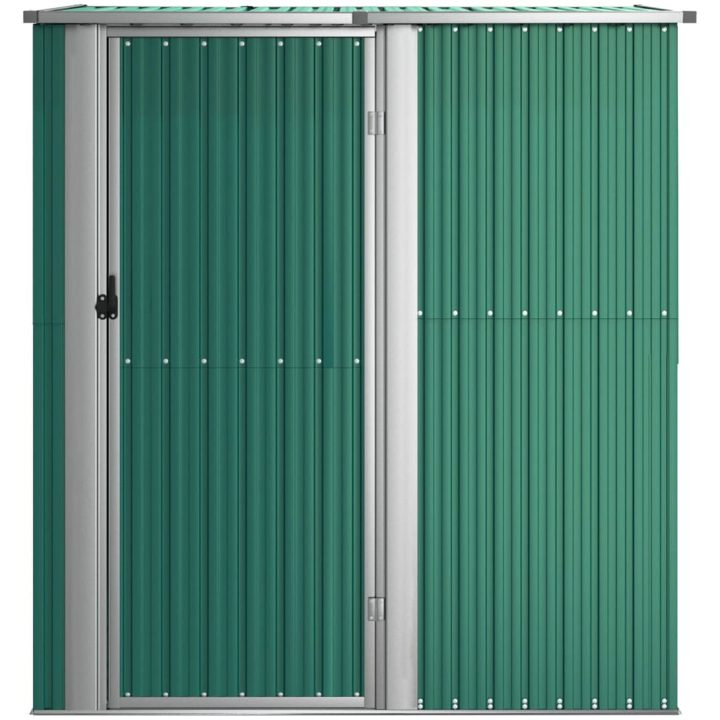 Trädgårdsskjul grön 180,5x97x209,5 cm galvaniserat stål vidaXL – bild 3