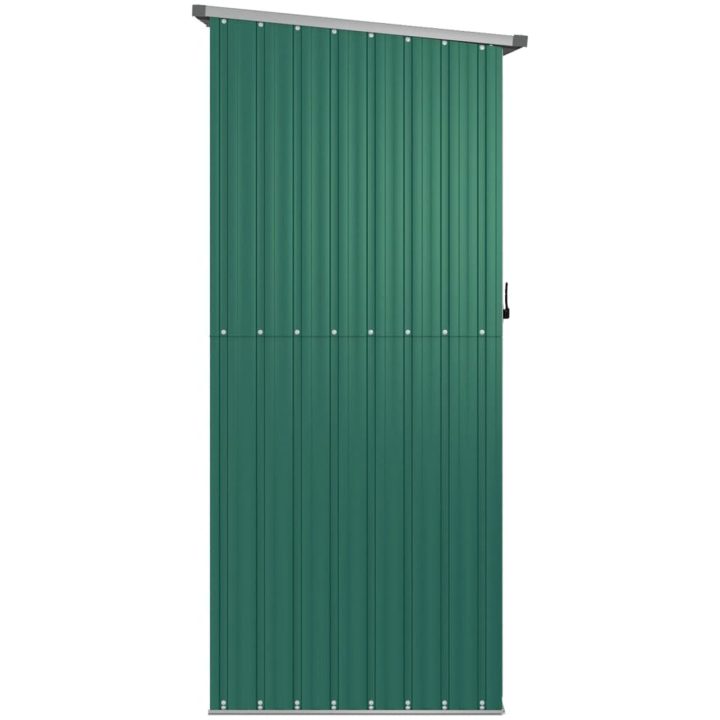 Trädgårdsskjul grön 180,5x97x209,5 cm galvaniserat stål vidaXL – bild 5