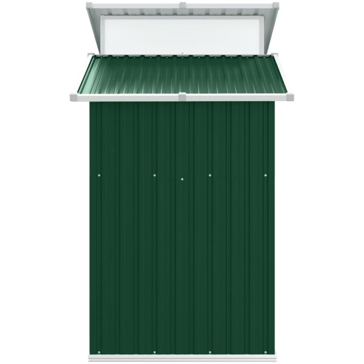 Trädgårdsskjul grön 270x130x208,5 cm galvaniserat stål vidaXL – bild 5