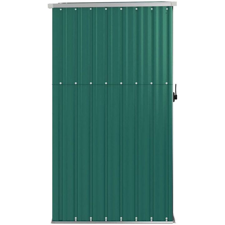Trädgårdsskjul grön galvaniserat stål vidaXL 88 x 89 x 161 cm – bild 5