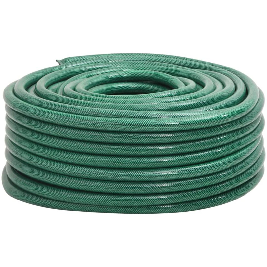 Trädgårdsslang grön 1" 100 m PVC vidaXL 100 m (1")