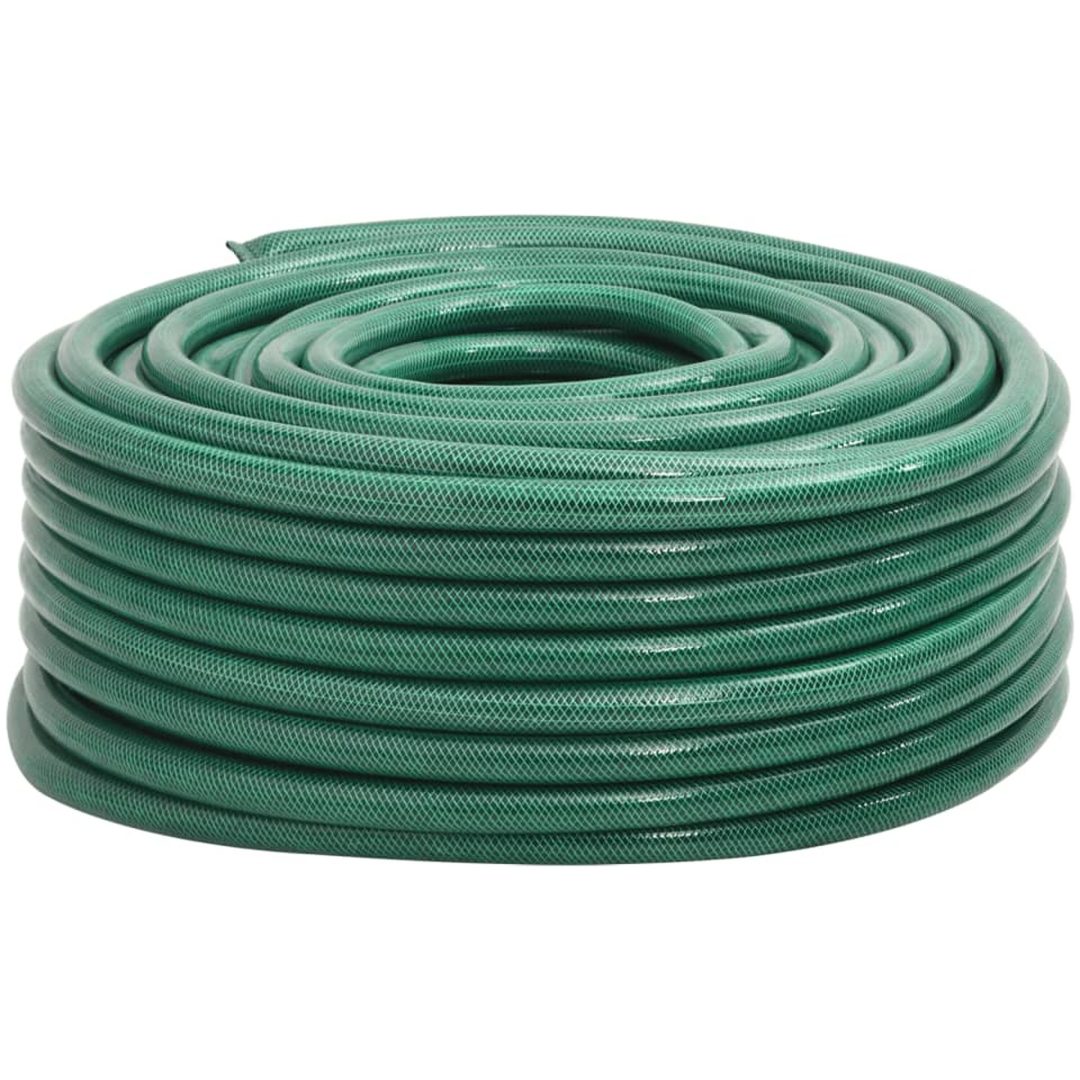 Trädgårdsslang grön 1" 30 m PVC vidaXL 30 m (1")