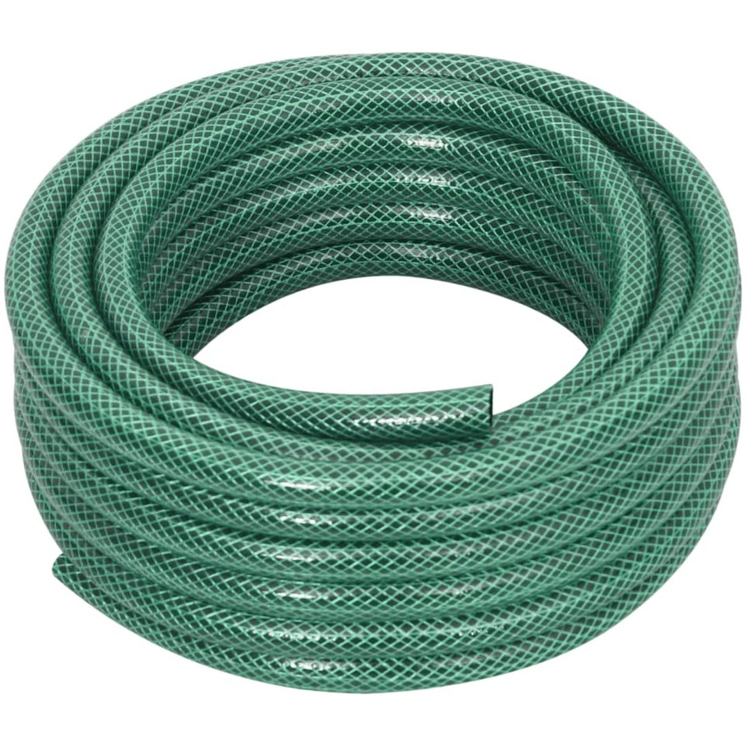 Trädgårdsslang med kopplingar grön 0,5" 10 m PVC vidaXL 10 m (0.5") – bild 2