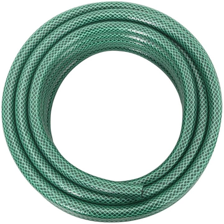 Trädgårdsslang med kopplingar grön 0,5" 10 m PVC vidaXL 10 m (0.5") – bild 3