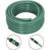 Trädgårdsslang med kopplingar grön 0,5" 30 m PVC vidaXL 30 m (0.5") – miniatyr 1