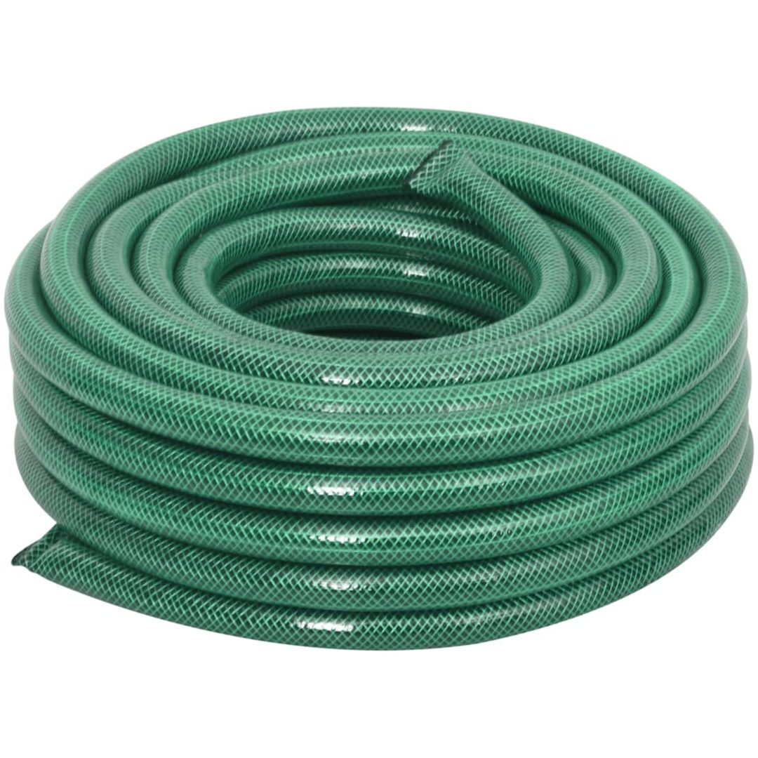 Trädgårdsslang med kopplingar grön 0,75" 10 m PVC vidaXL 10 m (0.75") – bild 2