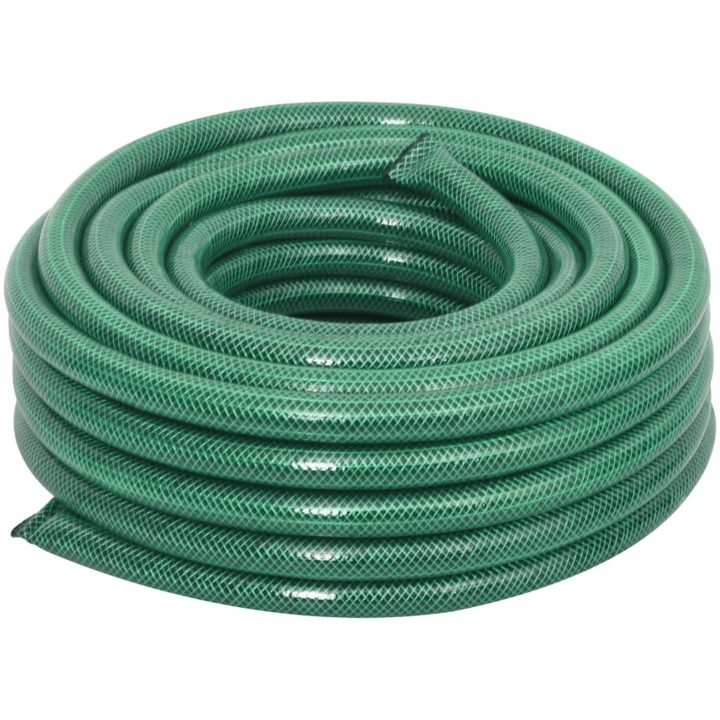 Trädgårdsslang med kopplingar grön 0,75" 10 m PVC vidaXL 10 m (0.75") – bild 2