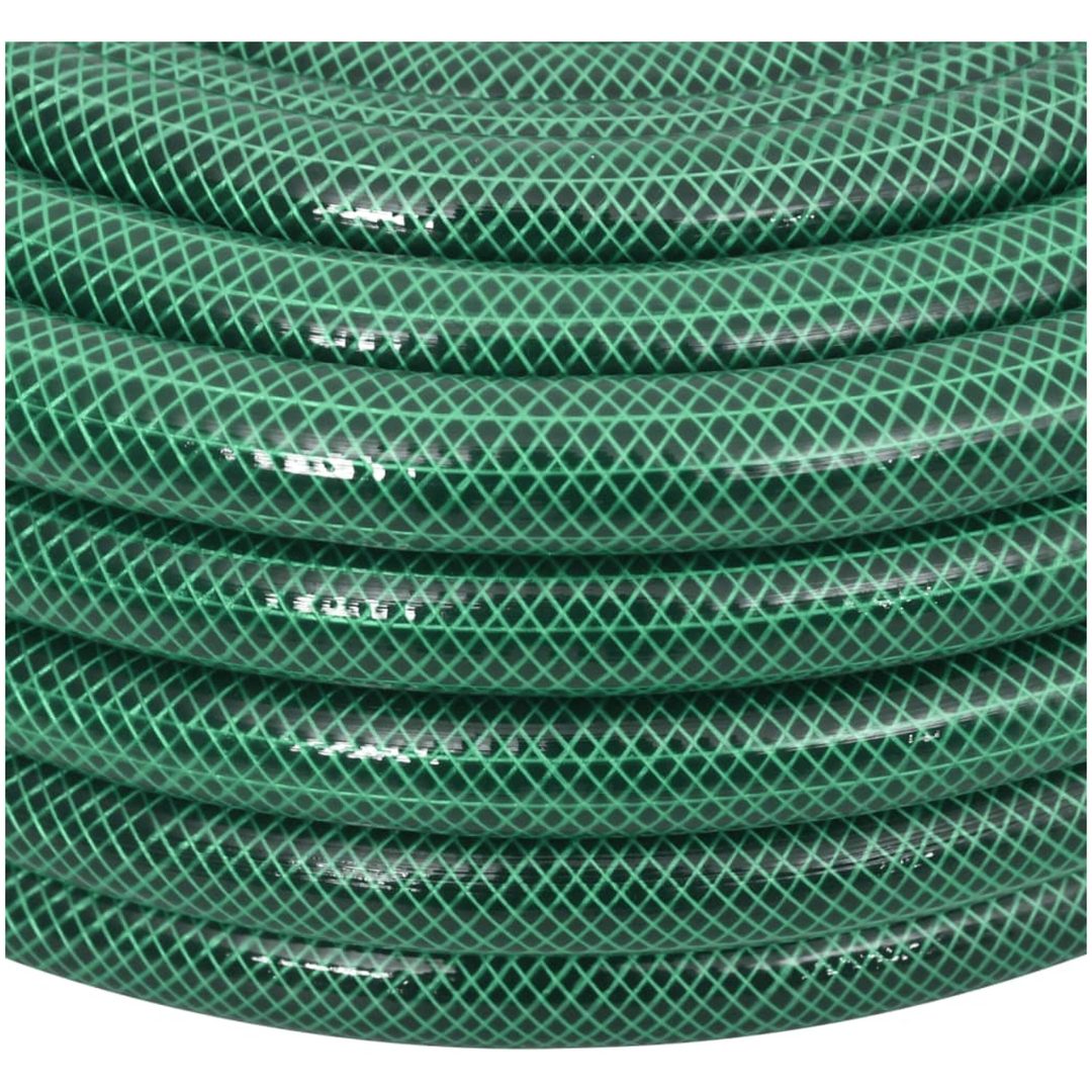 Trädgårdsslang med kopplingar grön 0,75" 10 m PVC vidaXL 10 m (0.75") – bild 4