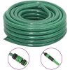 Trädgårdsslang med kopplingar grön 0,75" 20 m PVC vidaXL 20 m (0.75") – miniatyr 1