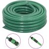 Trädgårdsslang med kopplingar grön 0,75" 30 m PVC vidaXL 30 m (0.75") – miniatyr 1