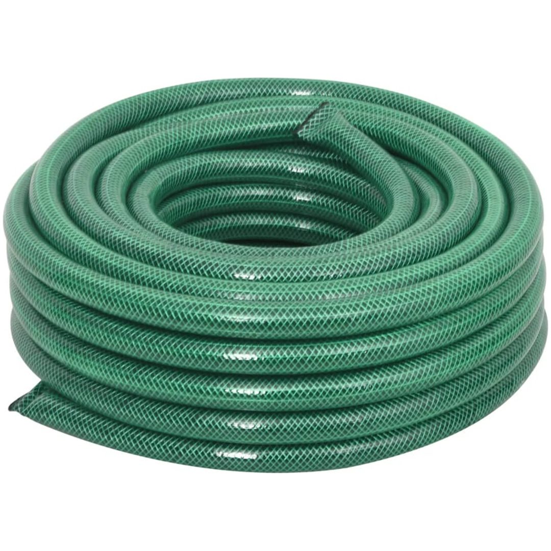 Trädgårdsslang med kopplingar grön 0,75" 50 m PVC vidaXL 50 m (0.75") – bild 2