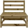 Trädgårdssoffa 2-sits impregnerad furu vidaXL – miniatyr 6