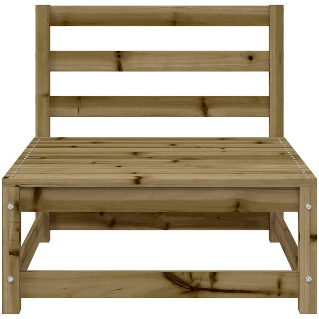 Trädgårdssoffa 2-sits impregnerad furu vidaXL – bild 6
