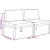 Trädgårdssoffa 2-sits med dynor aluminium antracit vidaXL – miniatyr 7