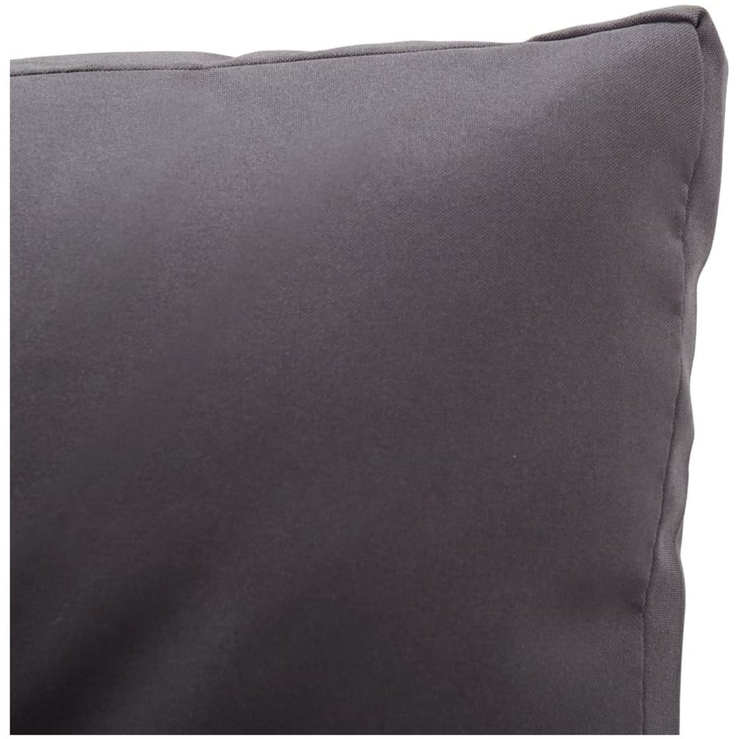 Trädgårdssoffa 2-sits med dynor grå 124 cm konstrotting vidaXL – bild 5