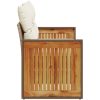Trädgårdssoffa 2-sits med dynor konstrotting beige vidaXL – miniatyr 5