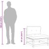 Trädgårdssoffa 2-sits med dynor massivt douglasträ vidaXL – miniatyr 12