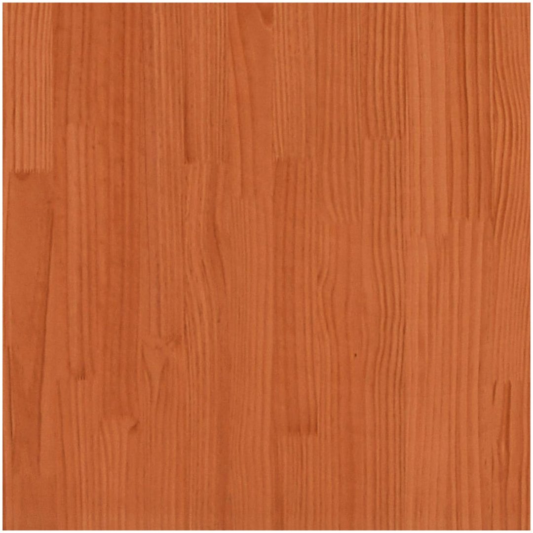 Trädgårdssoffa 4-sits vaxbrun massiv furu vidaXL – bild 11