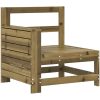 Trädgårdssoffa 69x62x70,5 cm impregnerad furu vidaXL – miniatyr 2