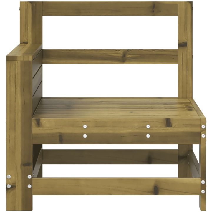 Trädgårdssoffa 69x62x70,5 cm impregnerad furu vidaXL – bild 4