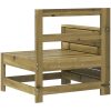 Trädgårdssoffa 69x62x70,5 cm impregnerad furu vidaXL – miniatyr 6
