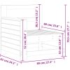 Trädgårdssoffa 69x62x70,5 cm impregnerad furu vidaXL – miniatyr 9