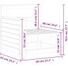 Trädgårdssoffa 69x62x70,5 cm massivt douglasträ vidaXL – miniatyr 9