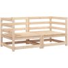 Trädgårdssoffa hörn 2 st 70x70x67 cm massiv furu vidaXL – miniatyr 2