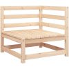 Trädgårdssoffa hörn 2 st 70x70x67 cm massiv furu vidaXL – miniatyr 4